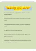 Official Alpha Kappa Alpha MIP Test &vert; Questions with 100&percnt; Correct Answers &vert; Updated 2025 &vert; Guaranteed A&plus;