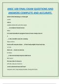 ANSC 100 FINAL EXAM QUESTIONS AND  ANSWERS COMPLETE AND ACCURATE&period;