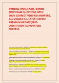 PRN1032 FINAL EXAM&comma; BRAND NEW EXAM QUESTIONS WITH 100&percnt; CORRECT VERIFIED ANSWERS&comma; ALL GRADED A&plus;&comma; LATEST EXPERT PREMIUM UPDATE&lpar;2025-2026&rpar;&vert;>100&percnt; GUARANTEED SUCCESS&period;