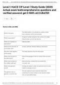 Level 1&colon; NACE CIP Level 1 Study Guide &lpar;2025&rpar; Actual exam test&vert;comprehensive questions and verified answers&vert; get it 100&percnt; ACCURATE&excl;&excl;