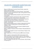 NCLEX-RN LICENSURE QUESTONS AND ANSWERS 2025&period;