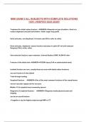MSK EXAM 2 ALL SUBJECTS WITH COMPLETE SOLUTIONS 100&percnt; VERIFIED 2025-2026&excl;&excl;