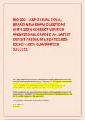  BIO 202 - A&P 2 FINAL EXAM&comma; BRAND NEW EXAM QUESTIONS WITH 100&percnt; CORRECT VERIFIED ANSWERS ALL GRADED A&plus;&comma; LATEST EXPERT PREMIUM UPDATE&lpar;2025-2026&rpar;&vert;>100&percnt; GUARANTEED SUCCESS&period;