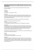 Real Estate National Exam &num;1 Complete Questions and Answers with Explanations&period;