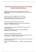 Mechanisms of Traumatic Injury Part 1 CH 50 Study Set With Complete Solutions&excl;&excl;