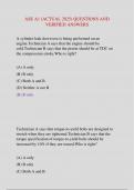 ASE A1 &lpar;ACTUAL 2025&rpar; QUESTIONS AND  VERIFIED ANSWERS