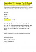 National and UST Mortgage Practice Exam 1 Questions And Answers Latest Update 2025&period;docx