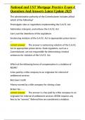National and UST Mortgage Practice Exam 4 Questions And Answers Latest Update 2025&period;docx