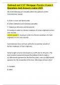 National and UST Mortgage Exam Package With Complete Solutions 2025