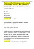 National and UST Mortgage Practice Exam 7 Questions And Answers Latest Update 2025&period;docx