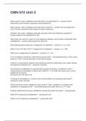 CMN 572 Unit 3 Questions and Answers 100&percnt; Correct