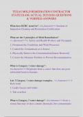 TEXAS MOLD REMEDIATION CONTRACTOR  STATE EXAM &lpar;ACTUAL 2025&sol;2026&rpar; QUESTIONS  & VERIFIED ANSWERS