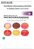 Brock Biology of Microorganisms&comma; 16th Edition by Madigan - Test Bank&comma; All 34 Chapters Covered