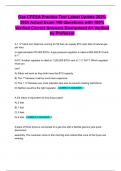 Gas CFESA Practice Test Latest Update 2025-2026 Actual Exam 100 Questions with 100&percnt; Verified Correct Answers Guaranteed A&plus; Verified by Professor