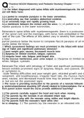 Practice NCLEX Maternity and Pediatric Nursing Chapter 21
