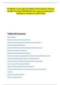TEST BANK FOR VARCAROLIS ESSENTIALS OF PSYCHIATRIC MENTAL HEALTH NURSING 5TH EDITION FOSBRE &sol; ALL CHAPTERS 1-28 &sol; FULL COMPLETE   ISBN&colon; 9780323810302  