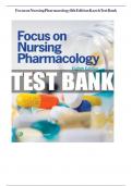 Test Bank for Focus on Nursing Pharmacology 9th Edition by Amy Karch&comma; 9781975180409&comma; Chapter 1-60 All Chapters with Answers and Rationals