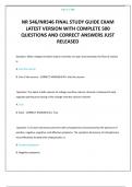 NR 546&sol;NR546 FINAL STUDY GUIDE EXAM LATEST VERSION WITH COMPLETE 500 QUESTIONS AND CORRECT ANSWERS JUST RELEASED