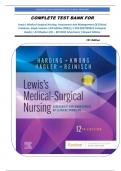 COMPLETE TEST BANK FOR Lewis's Medical-Surgical Nursing&colon; Assessment And Management Of Clinical Problems&comma; Single Volume 12th Edition &lpar;2022&rpar; &vert;&vert; 978-0323789615 Complete Guide&vert;&vert; All Chapters &lbrace;01 &ndash; 69&rcub; With 12sections&vert;&vert; Newest Edition