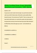 PDGA Certified Rules Exam 2024&sol;2025  Questions and Answers &vert; 100&percnt; Solved