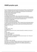 CNOR practice quiz NEWEST 2025&sol;2026 ACTUAL EXAM COMPLETE QUESTIONS AND CORRECT DETAILED ANSWERS &lpar;VERIFIED ANSWERS&rpar; &vert;ALREADY GRADED A&plus;&vert;&vert;BRAND NEW&excl;&excl;