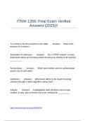 ITNW 1358 Final Exam Verified Answers &lpar;2025&rpar;&excl;&excl;