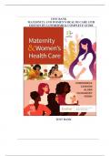 TEST BANK Maternity and Women's HealthCare &lpar;13TH Edition&rpar; by Lowdermilk Complete Guide Chapter 1-37&vert; Answers With Rationale&vert;&vert;2025