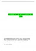 SKILLSUSA HEALTH KNOWLEDGE BOWL QUESTIONS WITH COMPLETE ANSWERS