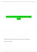 SKILLS USA HEALTH KNOWLEDGE BOWL QUESTIONS WITH COMPLETE ANSWERS