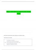 skillsusa health knowledge bowl exam
