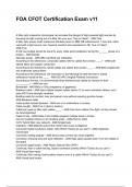 FOA CFOT Certification Exam v11 NEWEST 2025&sol;2026 ACTUAL EXAM COMPLETE QUESTIONS AND CORRECT DETAILED ANSWERS &lpar;VERIFIED ANSWERS&rpar; &vert;ALREADY GRADED A&plus;&vert;&vert;BRAND NEW&excl;&excl;