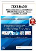Test Bank for Pharmacology and the Nursing Process&comma; 10th edition by Lilley&comma; Collins & Snyder&comma; All 58 Chapters Covered&comma; Verified Latest Edition