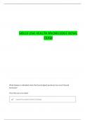 SKILLSUSA HEALTH KNOWLEDGE BOWL STUDY GUIDE STATES QUESTIONS WITH COMPLETE ANSWERS
