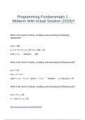 Programming Fundamentals 1 - Midterm With Actual Solution &lpar;2025&rpar;&excl;&excl;