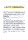 &Tab;Advanced Pharmacology NSG 533&Tab;  &Tab;questions and answers latest top score&period;