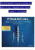 Solution Manual For Financial Accounting&comma; 11th Edition by Jerry J&period; Weygandt&comma; Paul D&period; Kimmel&comma; Verified Chapters 1 - 13&comma; Complete Newest Version