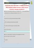 Audit Uark ACCT 4963 Quiz 1-4 Hayes Questions  With Detailed Verified Answers &lpar;100&percnt; Correct  Answers&rpar; &sol;Already Graded A&plus;