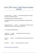 Econ 2301 Exam 2 With Actual Solution &lpar;2025&rpar;&excl;&excl;