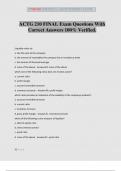 ACTG 210 FINAL Exam Questions With Correct Answers 100&percnt; Verified&period;