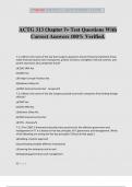 ACTG 313 Chapter 7&plus; Test Questions With Correct Answers 100&percnt; Verified&period;