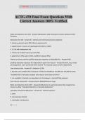 ACTG 470 Final Exam Questions With Correct Answers 100&percnt; Verified&period;