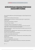 ACTG 474 Exam 1 Questions With Correct Answers 100&percnt; Verified