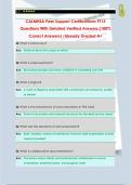 CALMHSA Peer Support Certifications PT13 Questions With Detailed Verified Answers &lpar;100&percnt;  Correct Answers&rpar; &sol;Already Graded A&plus;