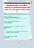 CalMHSA Medi-Cal Peer Support Specialist  Certification Exam Questions With Detailed Verified  Answers &lpar;100&percnt; Correct Answers&rpar; &sol;Already Graded  A&plus;