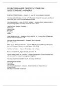 ZAXBY-S MANAGER CERTIFICATION EXAM QUESTIONS AND ANSWERS