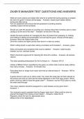 ZAXBYS MANAGER TEST QUESTIONS AND ANSWERS