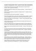ZAXBYS MANAGER TEST QUESTIONS AND ANSWERS