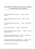 Principles Of Macroeconomics&comma; Module 1 Verified Answers &lpar;2025&rpar;&excl;&excl;&period;