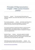 Principles Of Macroeconomics - Chapter 1 With Correct Answers &lpar;2025&rpar;&excl;&excl;