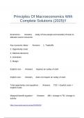 Principles Of Macroeconomics With Complete Solutions &lpar;2025&rpar;&excl;&excl;